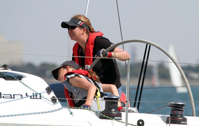 Sarah Allard on Saltair brought the next generation of sailors out - Jennifer Goldsmith Perpetual Trophy ©  Alex McKinnon Photography http://www.alexmckinnonphotography.com